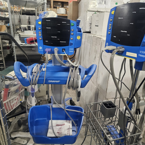 GE Healthcare CARESCAPE DINAMAP V100 Vital Signs Monitors with Rolling Stands (Lot of 265 Units)
