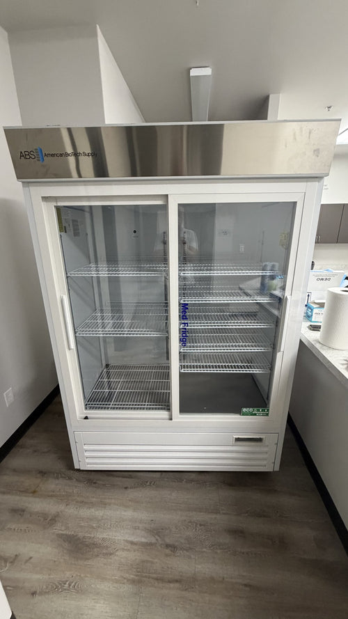 American Biotech Supply Dual Glass Door Medical Refrigerator