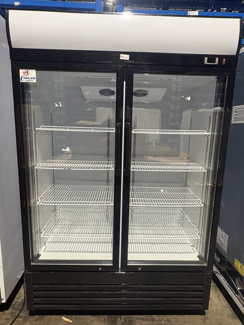 Cooler Depot 2-Door Glass Display Refrigerator