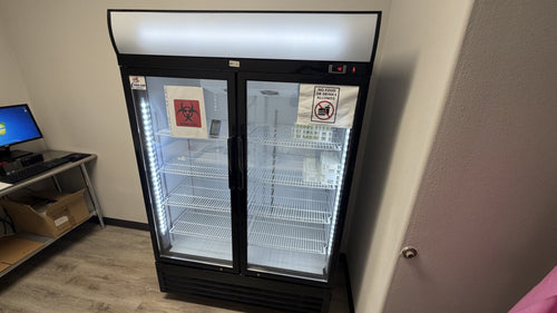Cooler Depot Two-Door Glass Laboratory Refrigerator