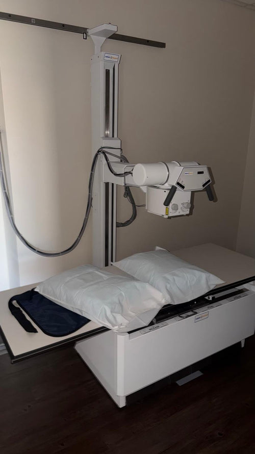 Del Medical Radiographic X-Ray System with Table and Ceiling-Mounted Tube