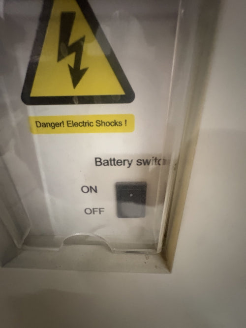 Equipment Battery Switch Component (Manufacturer/Model Unknown)