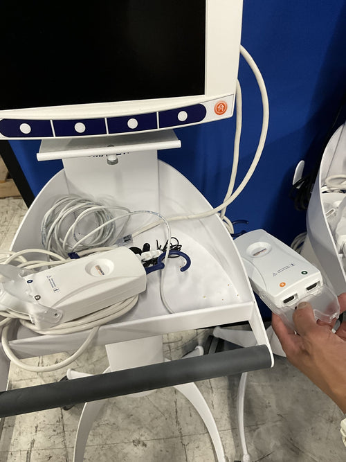 Hillrom Welch Allyn Spot Vital Signs 4400 on Mobile Stand - Image 3