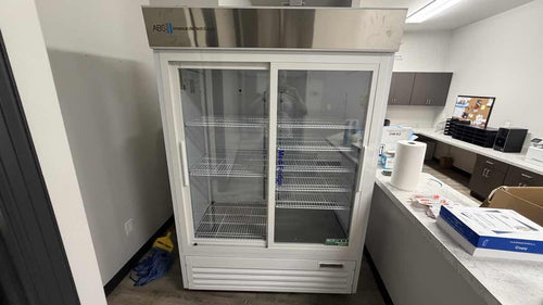 Med Fridge Double Sliding Glass Door Laboratory Refrigerator - Image 3