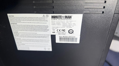 Minuteman Power Technologies ETR700LCD Uninterruptible Power Supply (UPS)