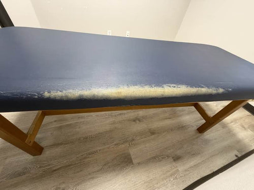 Oakworks Wooden Treatment Table with Adjustable Backrest - Image 3