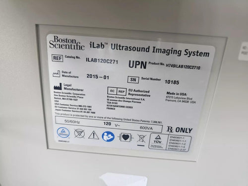 2015 BOSTON SCIENTIFIC ILAB ULTRASOUND IMAGING SYSTEMNo Hard Drive