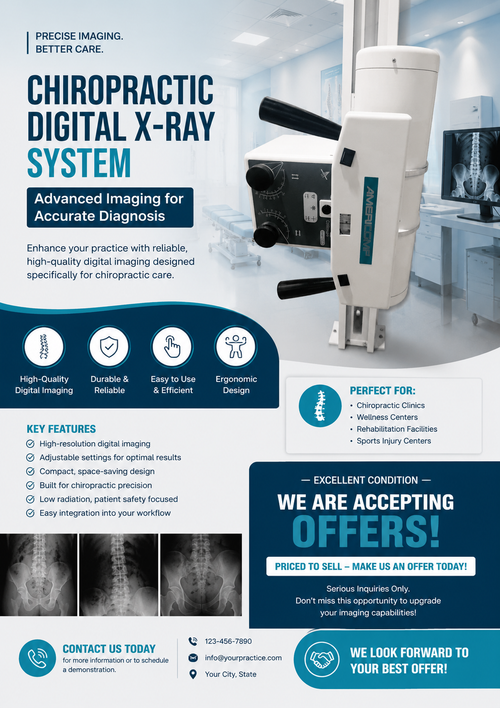 2023 Americomp Chiropractic Digital X-ray System