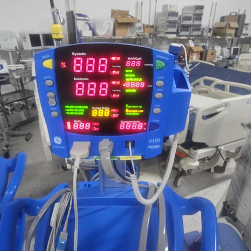 GE Carescape V100 Dinamap Patient Vital Sign Monitor SpO2 Blood Pressure Temp