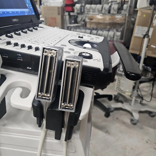 2018 Refurbished GE Logiq E ultrasound with  convex L4-12t Or L10-22 Transducer