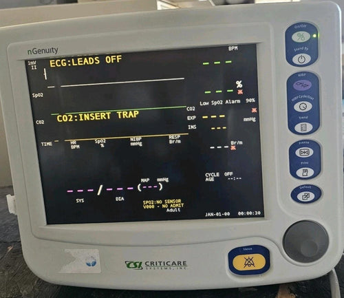 Criticare nGenuity 8100- DOX SpO2, NIBP, ECG,  Temp, Printer