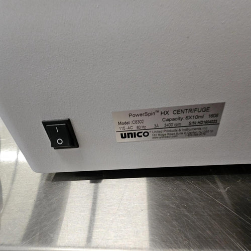 Unico C8302 PowerSpin 3400RPM 110V HX Centrifuge 663546984304