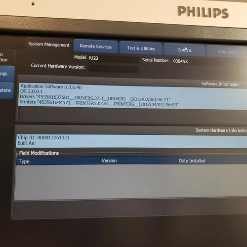 PHILIPS iU22 Diagnostic Ultrasound System with convex and Linear probe