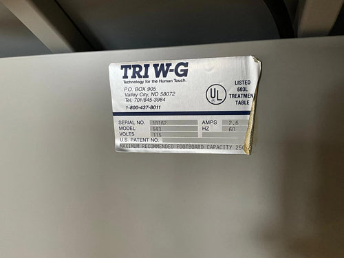 Tri W-G Heavy Duty Electric Tilt Table, GREY COLOR