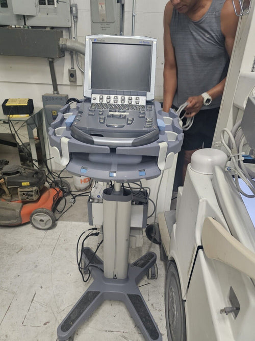 Sonosite M-Turbo Ultrasound System w/ L25 & P21 ProbeS w/ Power Supply & CART
