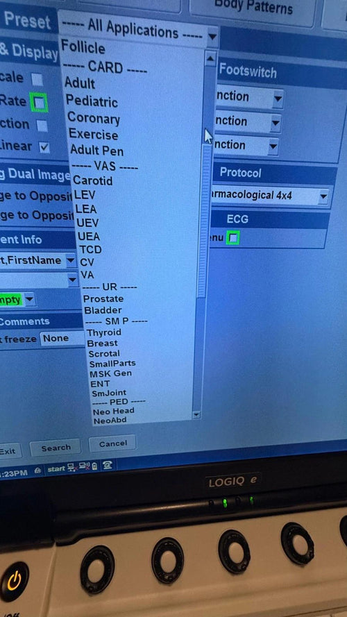 2018 Refurbished GE Logiq E ultrasound with  convex L4-12t Or L10-22 Transducer