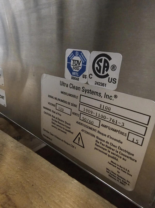 Ultra Clean Systems, Inc Model 1100 Cannulated Instrument Cleaning System