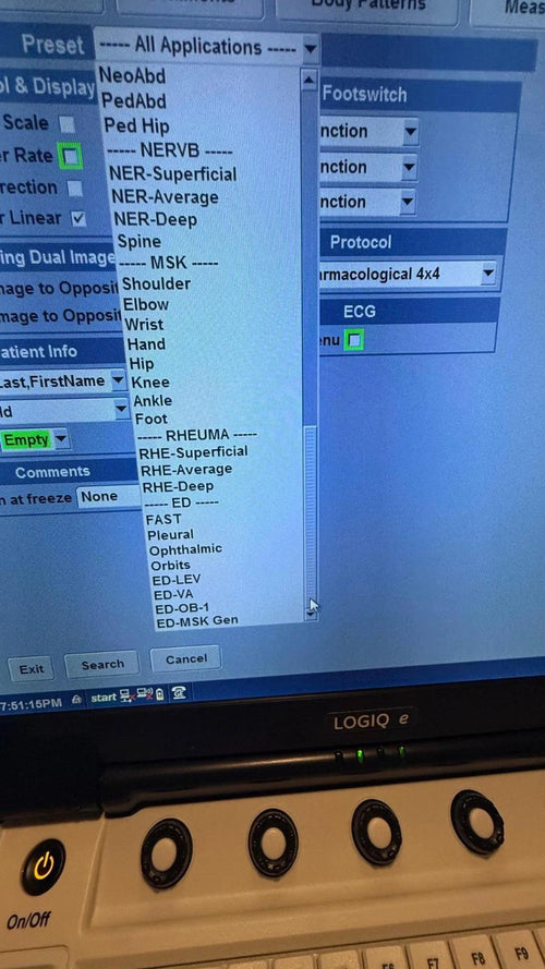 2018 Refurbished GE Logiq E ultrasound with  convex L4-12t Or L10-22 Transducer