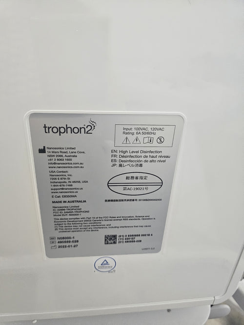 NEW Trophon2  Disinfection System W Printer And Stand Zero Cycles