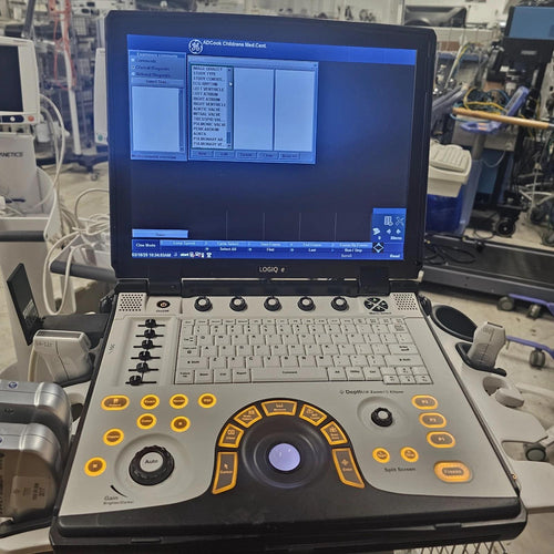 2018 Refurbished GE Logiq E ultrasound with  convex L4-12t Or L10-22 Transducer