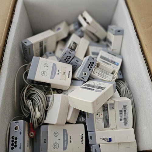 Mindray Telemetry Transmitter Patient Monitor TEL-100 with Cable, ( LOT Of  32)