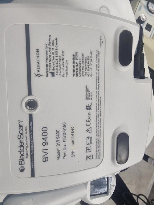 Verathon BVI 9400 Bladder Scanner with Probe (Charger Not Included)