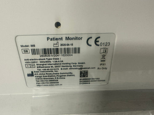 EDAN IM8 Patient Monitor IM8 , DOM 2020