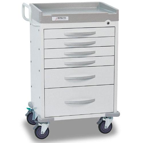 Detecto Rescue Series Anesthesiology Medical Cart,  Tan Drawers - Detecto