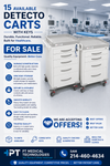 Detecto Rescue Series Anesthesiology Medical Cart,  Tan Drawers - Detecto