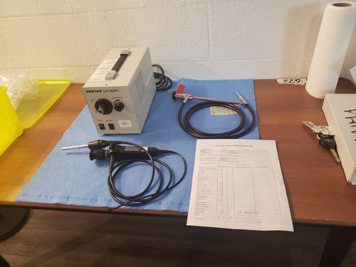 Pentax LH-150PC Halogen Light Source System with Cart and Endoscopes