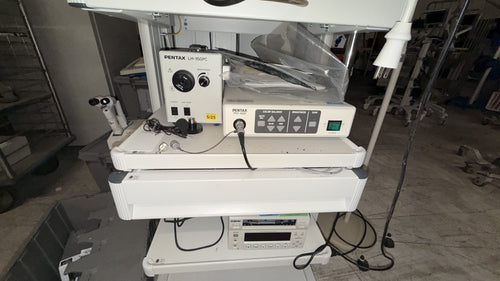 Pentax LH-150PC Halogen Light Source System with Cart and Endoscopes - Image 3
