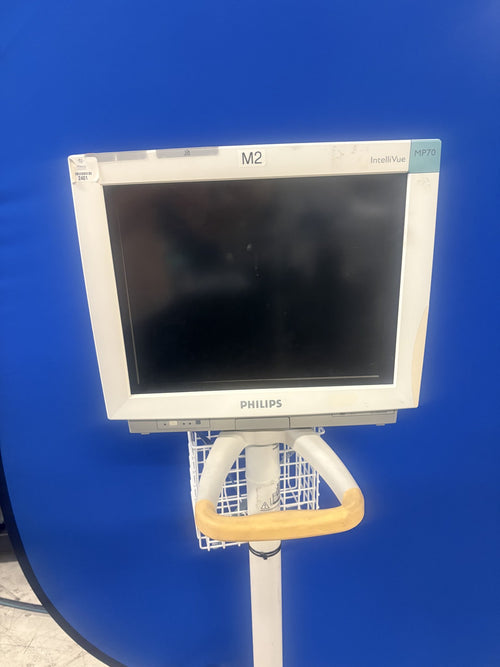 Philips IntelliVue MP70 Patient Monitor on Roll Stand