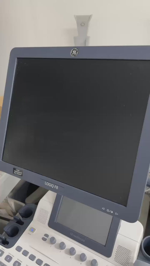 2016 GE Logiq F8 Ultrasound Machine w/ GE 4C Probe & Sony Printer