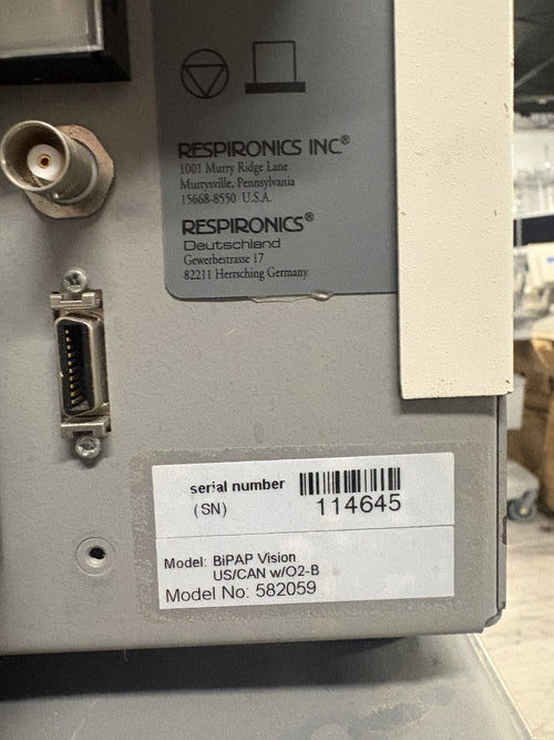Respironics BiPAP Vision Ventilator (Model 582059)