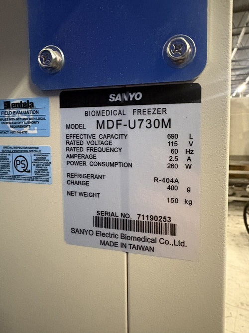 Sanyo MDF-U730M Biomedical Freezer