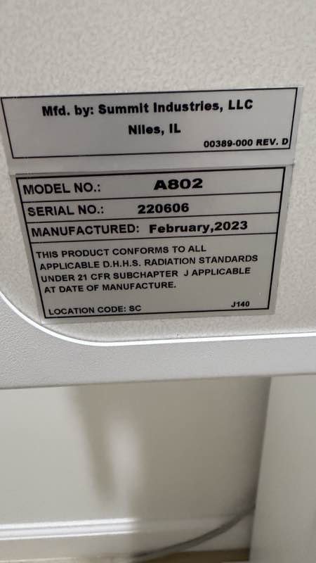 Summit Industries A802 X-Ray System Component - Image 5