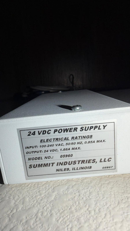Summit Industries Amrad Medical 05960 24 VDC Power Supply