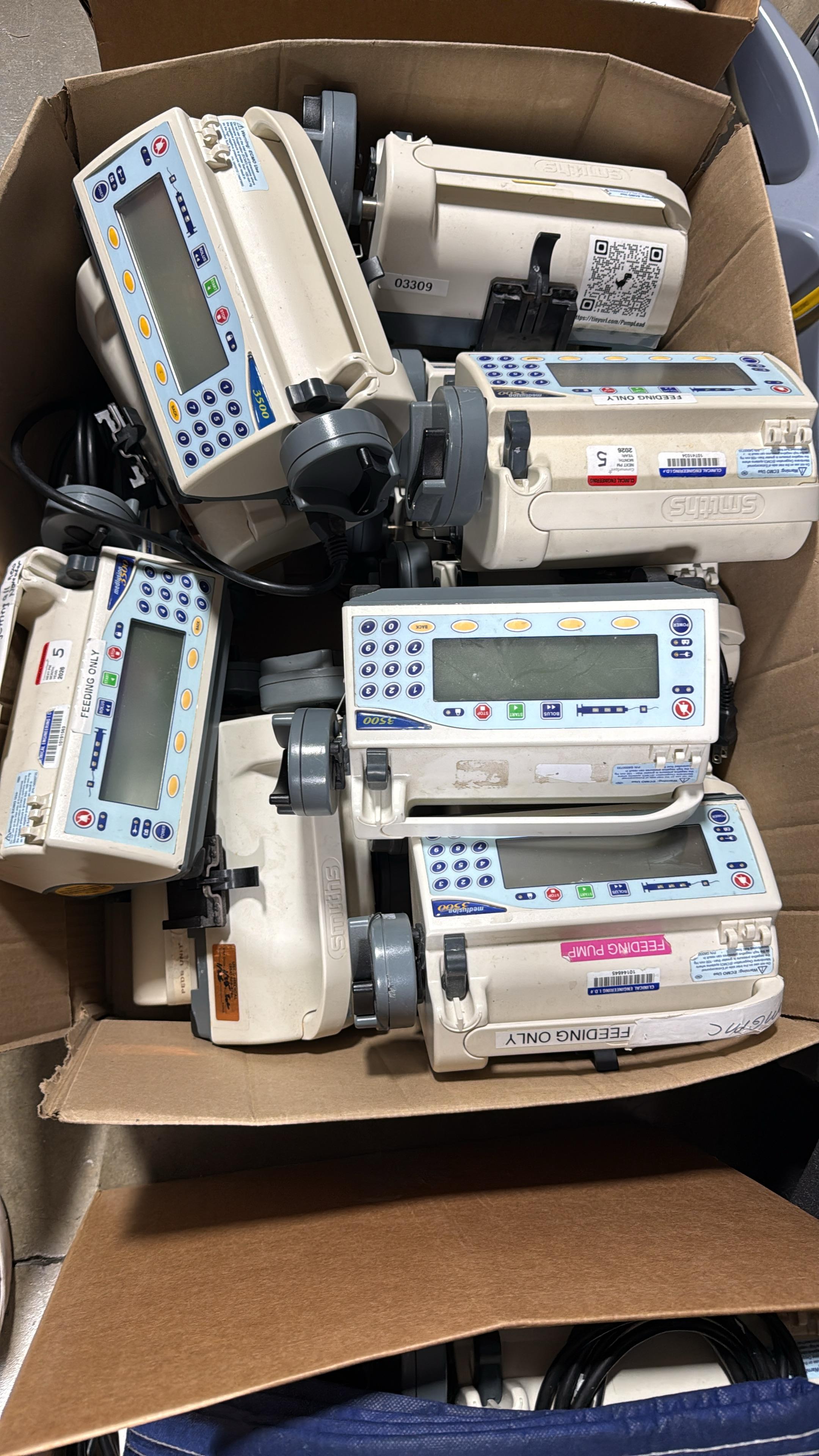 Smiths Medical Medfusion 3500 Syringe Pumps 96 Units